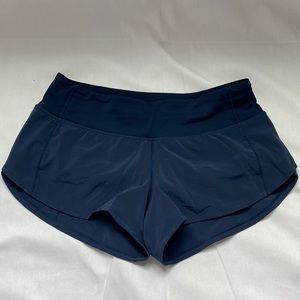 Lululemon Speed Up 2.5” Shorts - Size 4 - Navy Blue